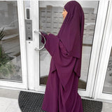 Abaya à pressions aux manches
