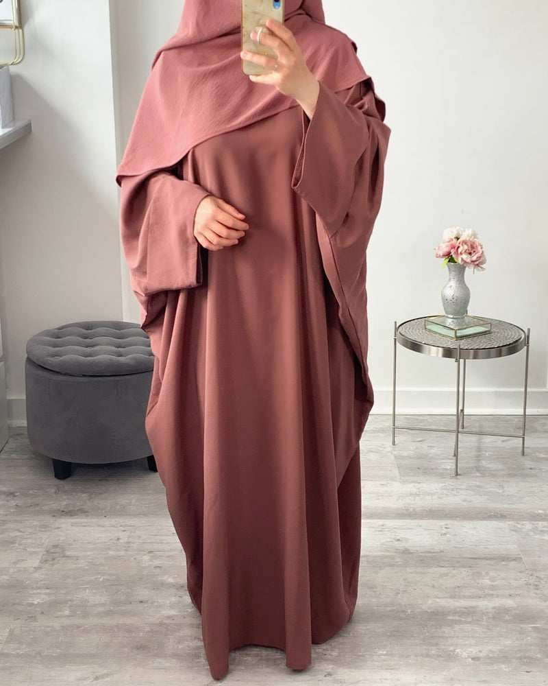 Abaya à pressions aux manches