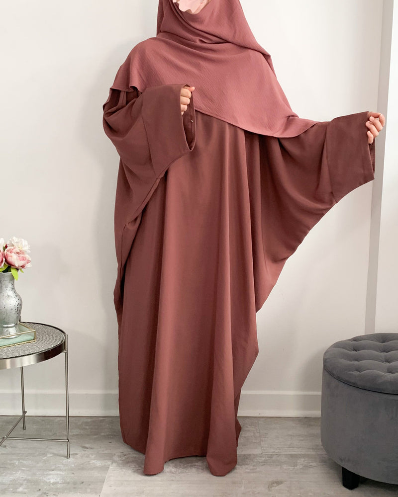 Abaya à pressions aux manches