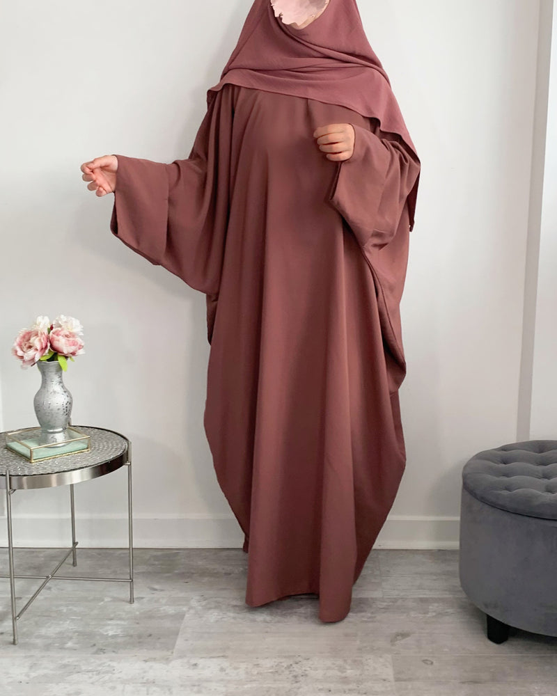 Abaya à pressions aux manches
