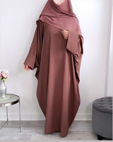 Abaya à pressions aux manches