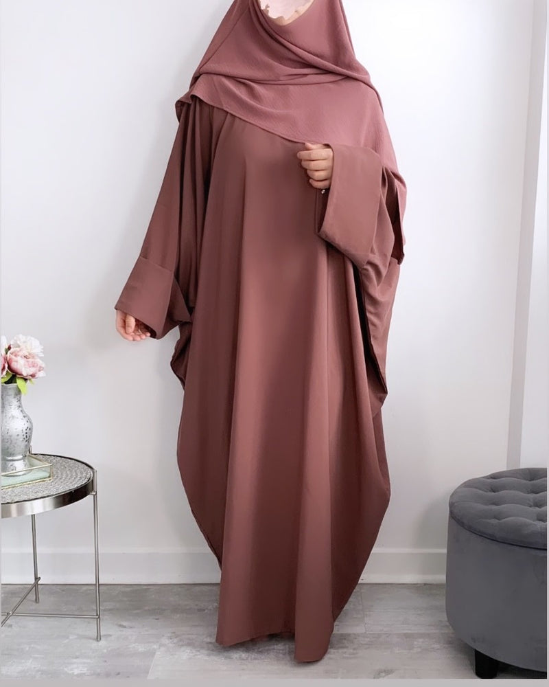 Abaya à pressions aux manches