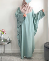 Abaya à pressions aux manches