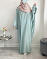 Abaya à pressions aux manches