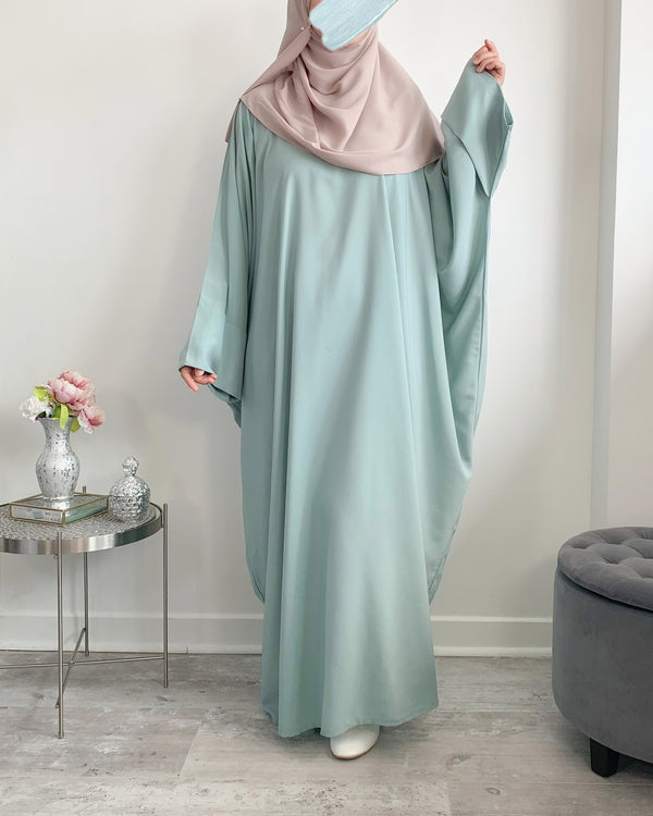 Abaya à pressions aux manches