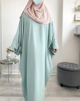 Abaya à pressions aux manches