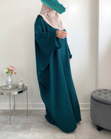 Abaya à pressions aux manches
