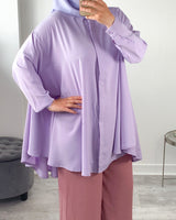 Chemise oversize lila