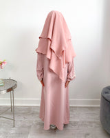 Khimar jazz 2 voiles petite fille