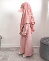 Khimar jazz 2 voiles petite fille