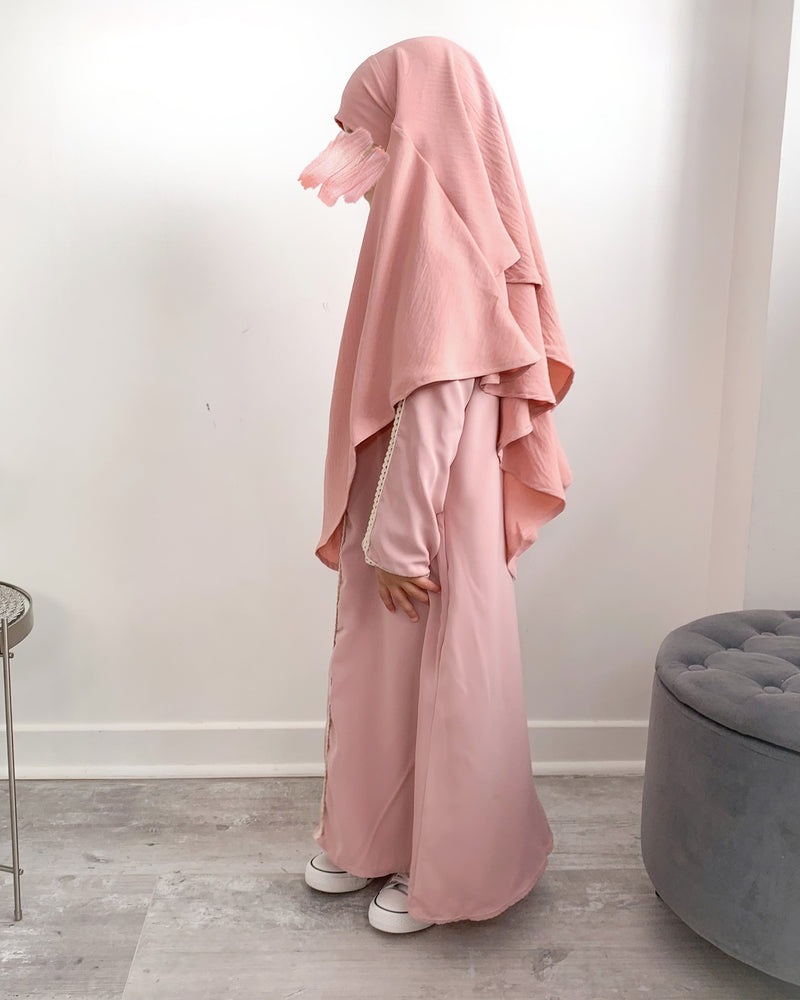 Khimar jazz 2 voiles petite fille