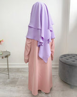 Khimar jazz 2 voiles petite fille