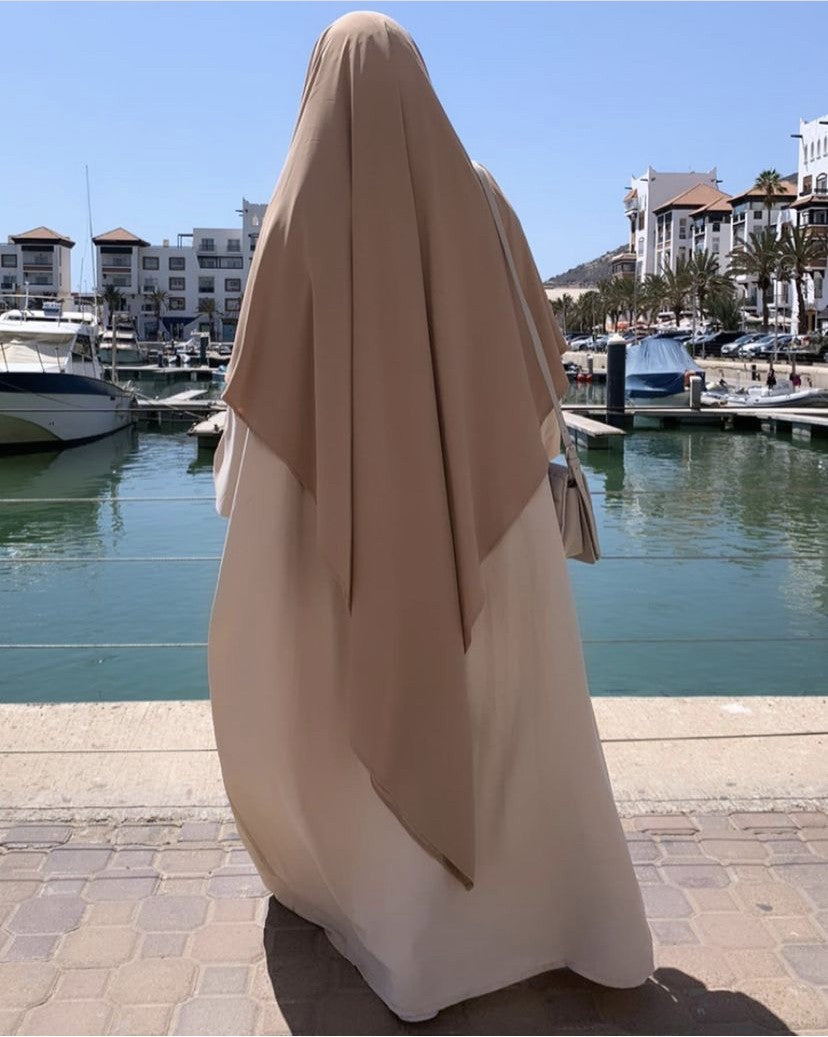 Abaya oummi  beige clair
