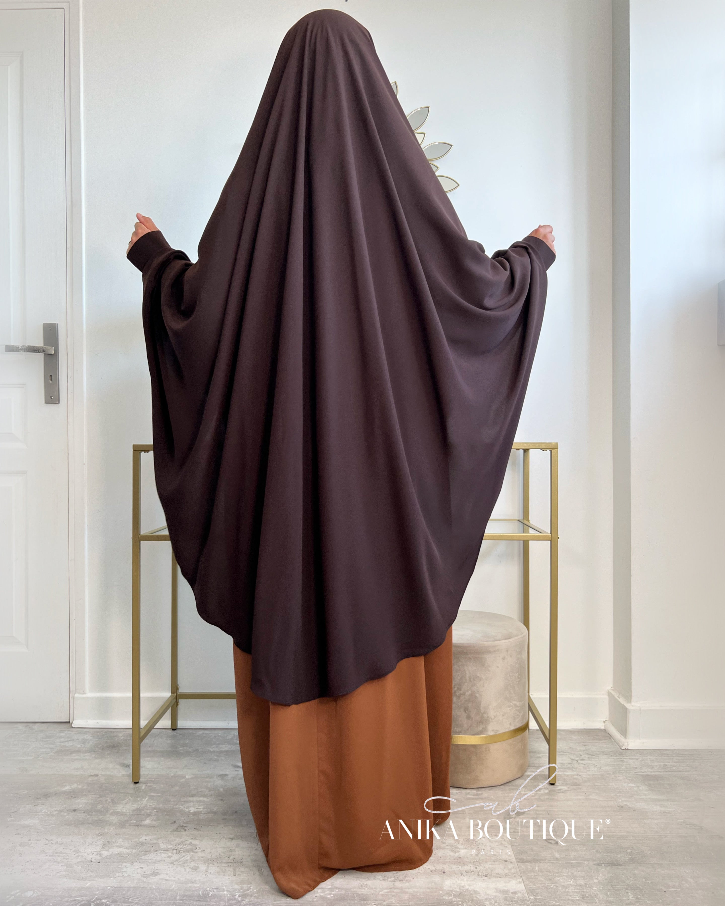 Khimar à manchettes made in Turquie – Modestie Assurée
