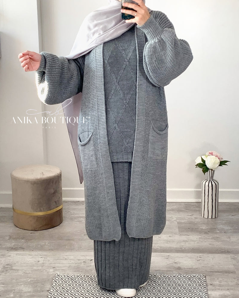 Long Gilet en Maille – Confort et Élégance au Quotidien