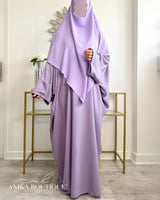 Abaya à pressions aux manches