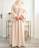 Abaya Namra soie de medine manches bouffantes