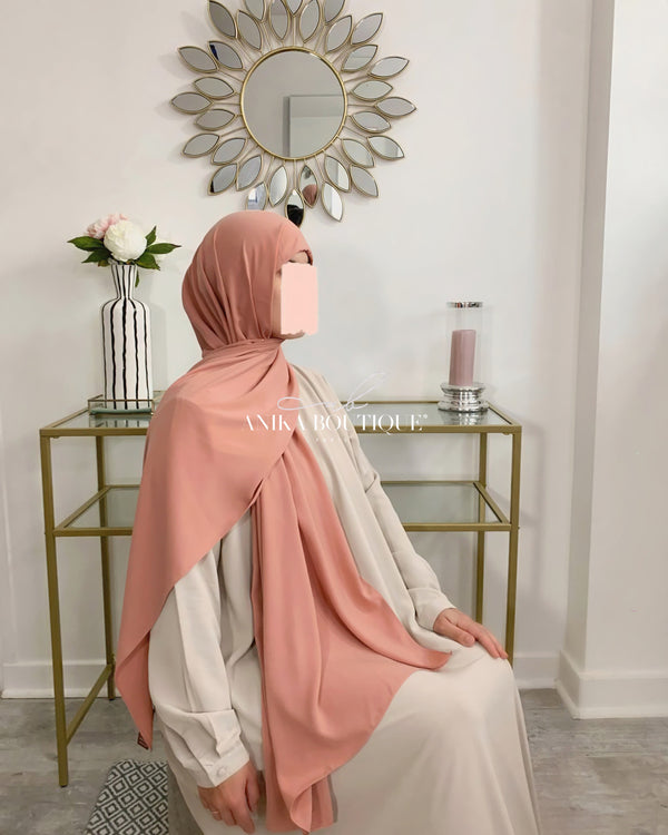Hijab soie de Medine avec bonnet