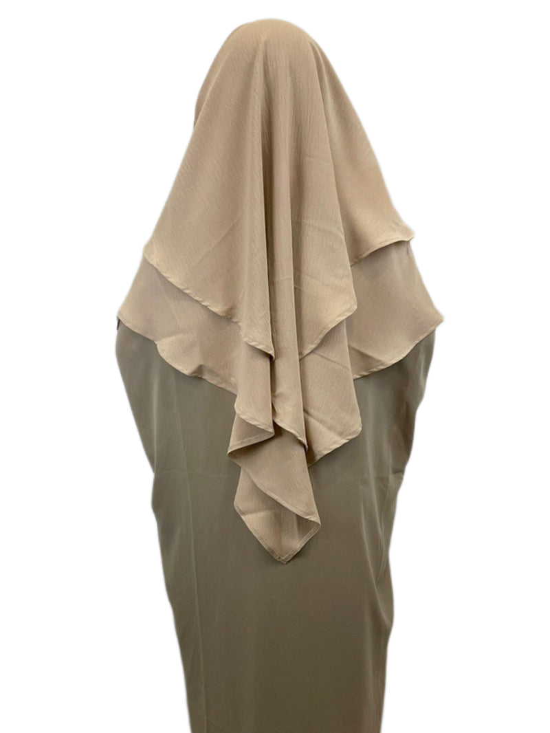 Khimar jazz 2 voiles petite fille