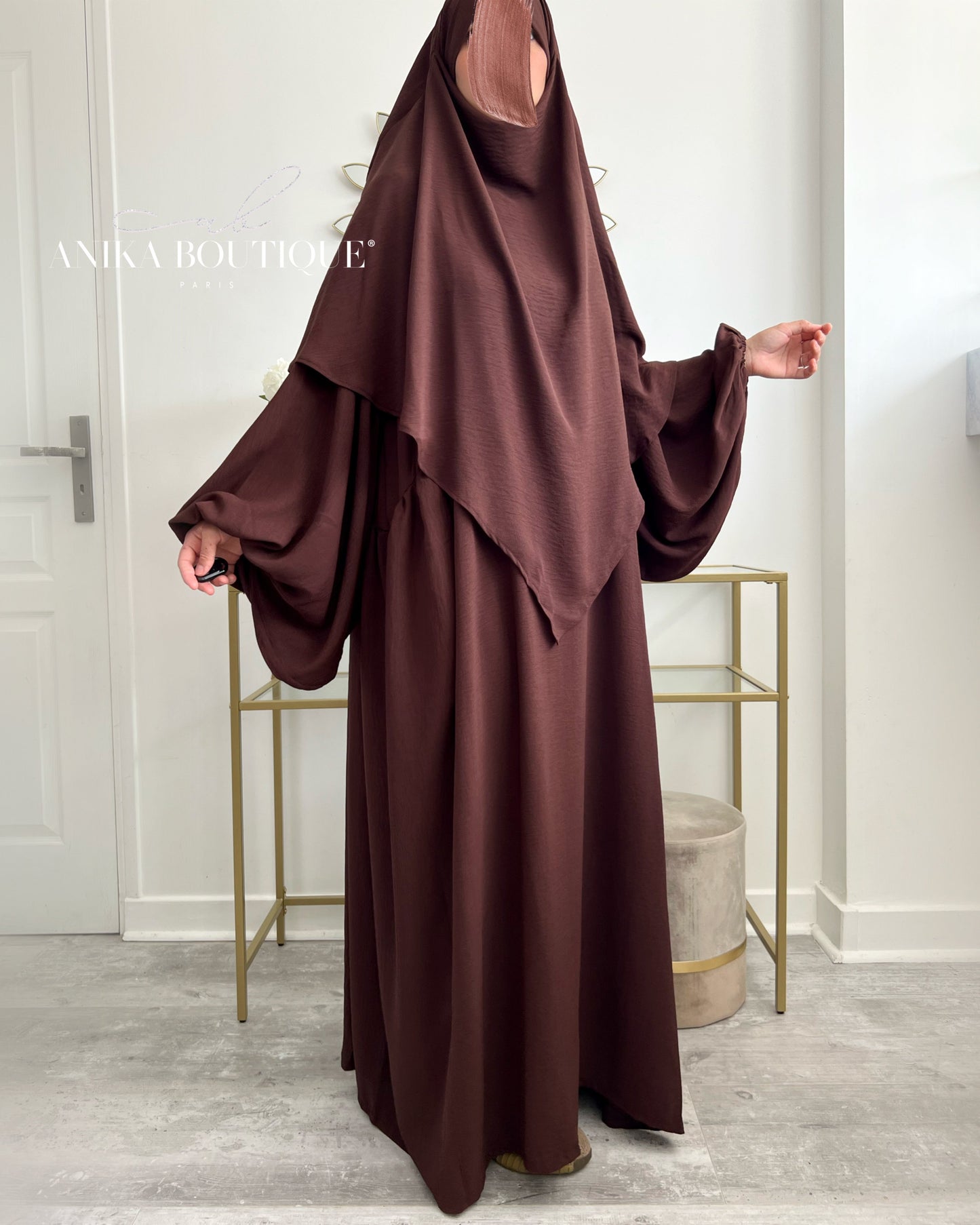 Abaya NOURA TALL pour femmes d'1m75/ 1m80