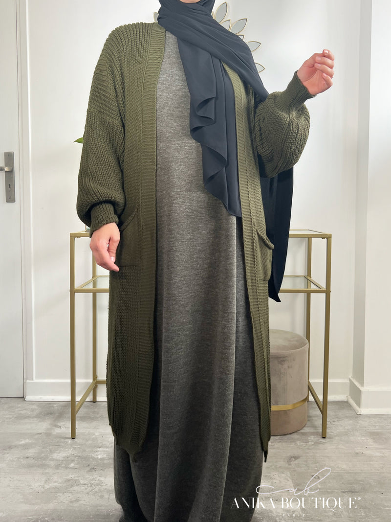 Long Gilet en Maille – Confort et Élégance au Quotidien