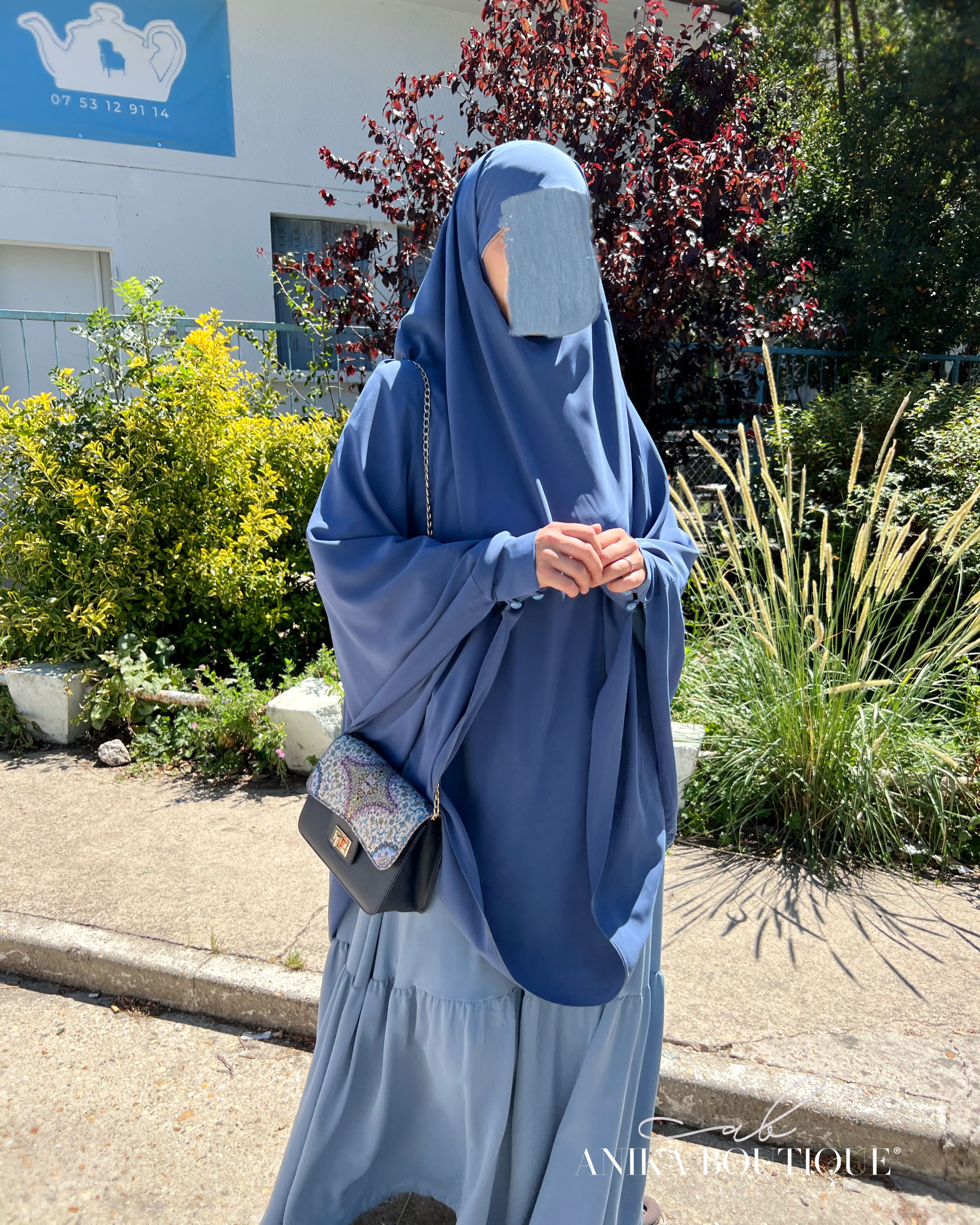 Khimar à manchettes made in Turquie – Modestie Assurée