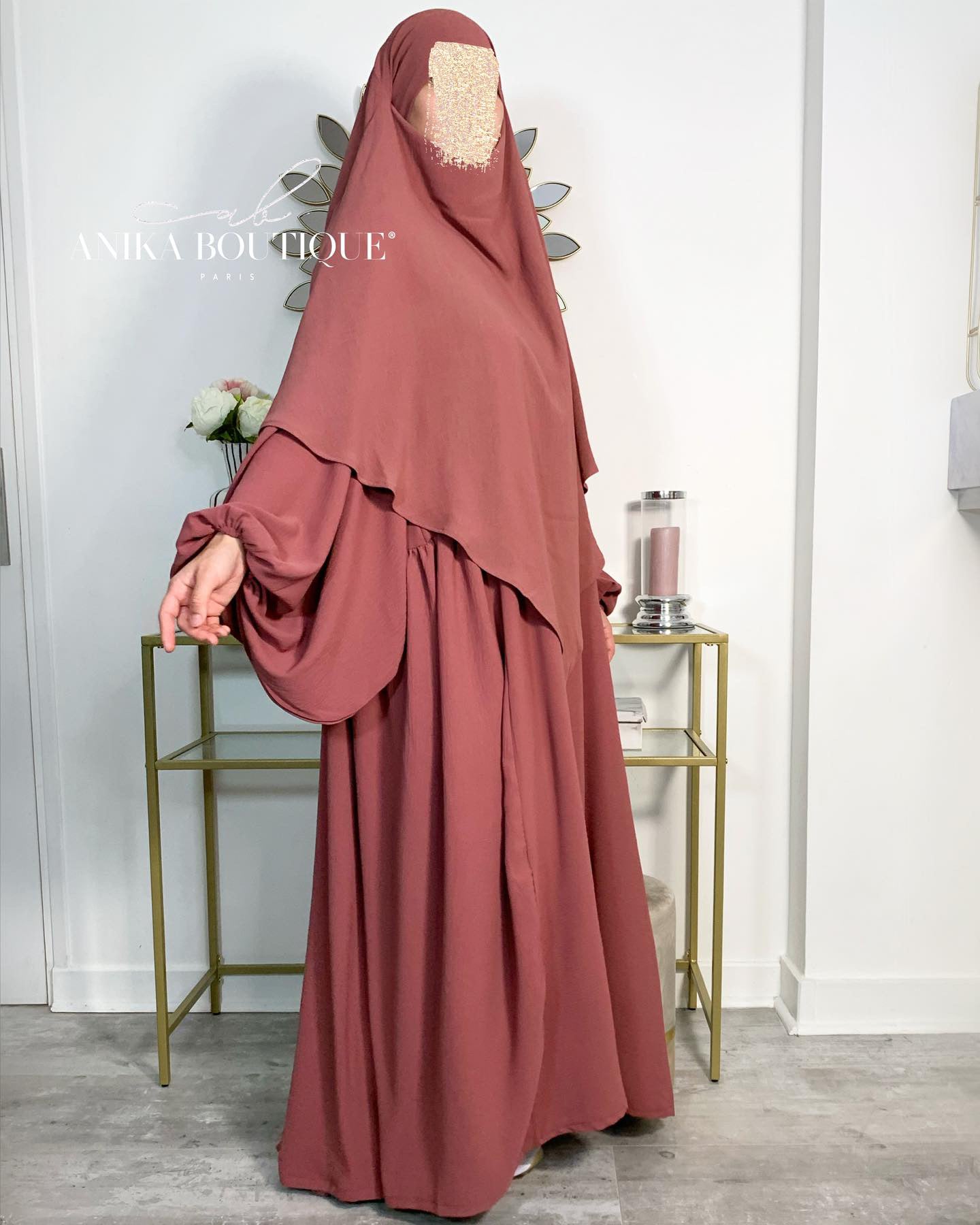 Abaya NOURA TALL pour femmes d'1m75/ 1m80