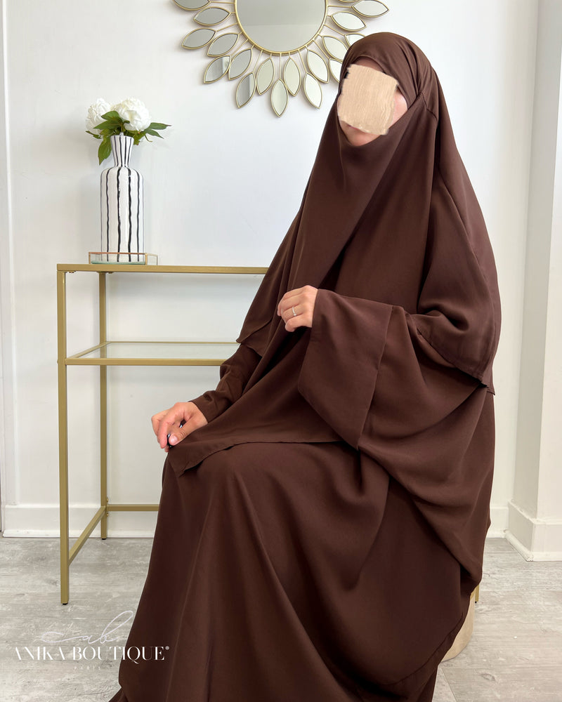 Abaya à pressions aux manches