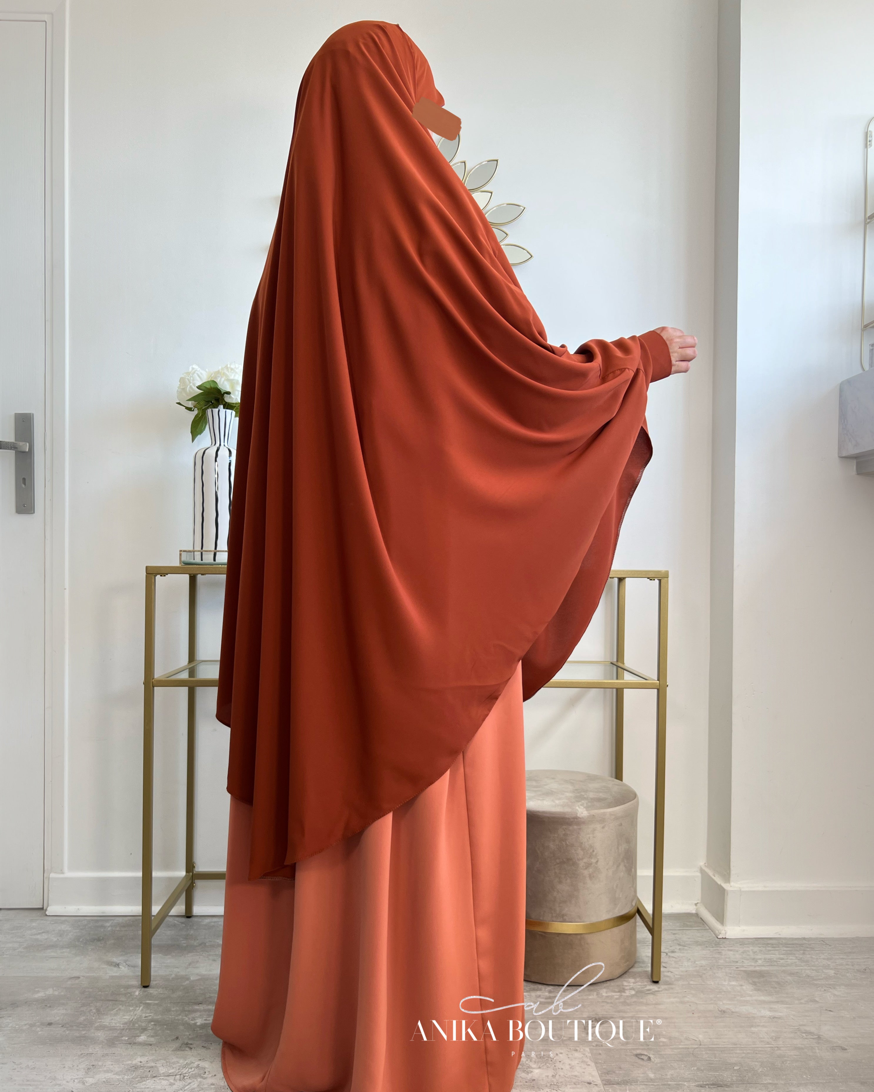 Khimar à manchettes made in Turquie – Modestie Assurée