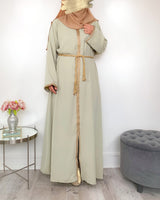 Robe orient vert dorée adulte