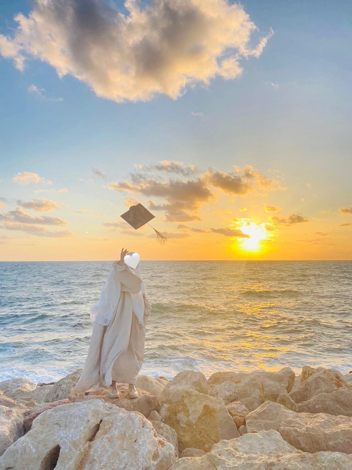 Khimar 3 voiles mousseline blanc