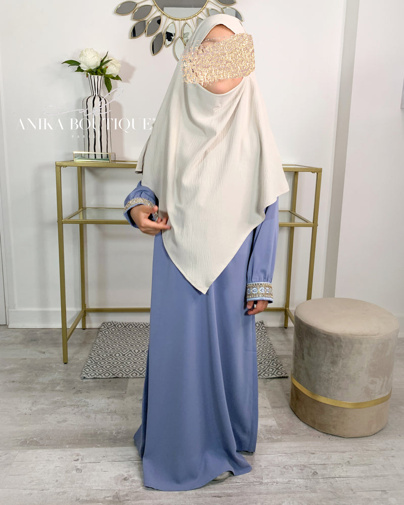 Khimar jazz 2 voiles petite fille