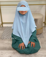 Khimar jazz 2 voiles petite fille